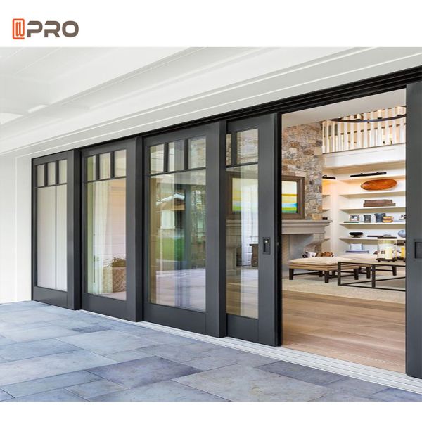 Aluminum Sliding Glass Patio Doors Exterior Huge Modern ISO9001