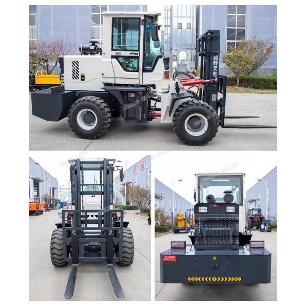 Off Road Lifting All Terrain Forklift High Efficiency Easy Operate HWC-35A