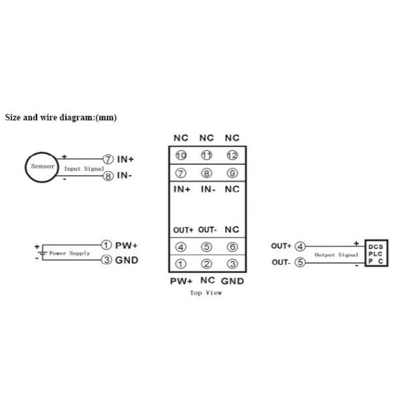 WAYJUN  3000VDC Isolation DC current/voltage signal Conditioners Green isolation amplifier DIN35  CE approved