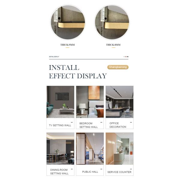 Panneaux muraux en marbre PET en promotion, placage bois de bambou et charbon de bois, panneaux imperméables et résistants à l'humidité pour espaces commerciaux