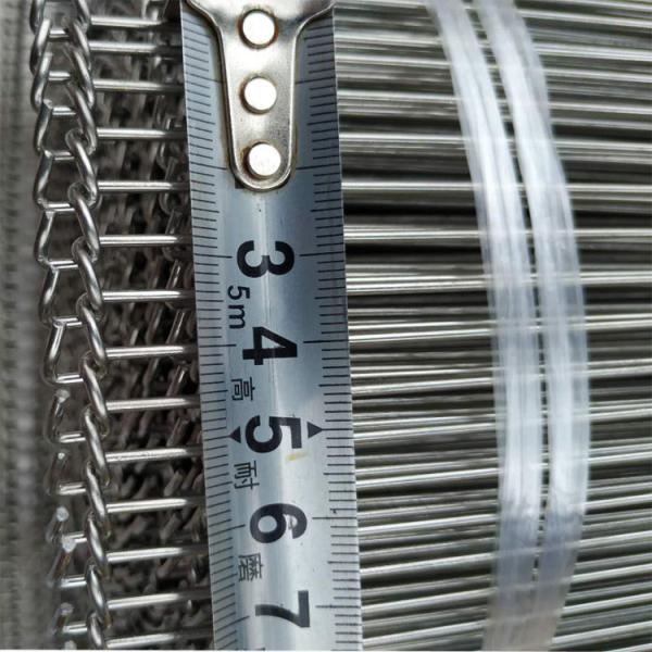 304 Stainless Steel Ladder Wire Mesh Chocolate Enrober Conveyor Belt High Working Temperature