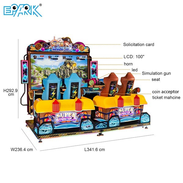 Coin Operated  Simulator 4D  Game Machine Super Robinson without Cabinet