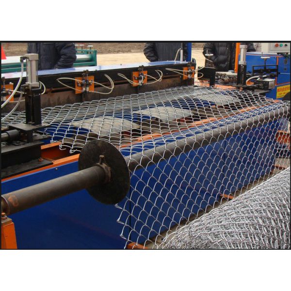 High Speed Chain Link Mesh Machine , Fencing Wire Making Machine 25Mm - 100Mm Mesh Size