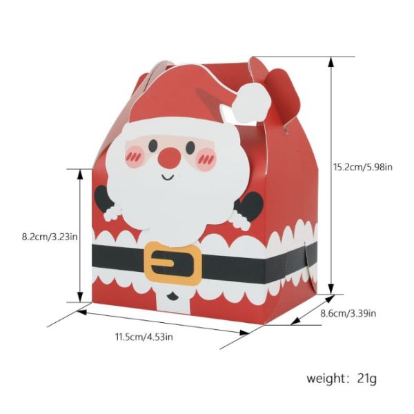 Silk Screen Printing Christmas Single Muffin Packaging Boxes 22g