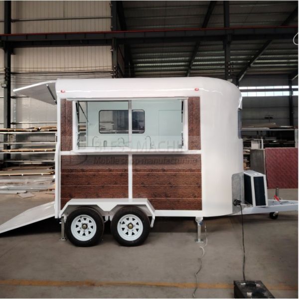 2024 Mobile Stainless Steel Trailer for Catering Bar Snack Fast Food Drink Ice Cream