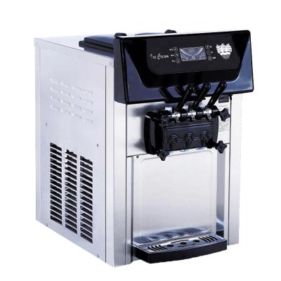 Soft Serve Ice Cream Machine 20-28L/H Restaurant Ice Cream Maker Commercial Icecream Maker Ice Cream Making Machine with Factory Price 6 Quart Capacity and English Operating Language