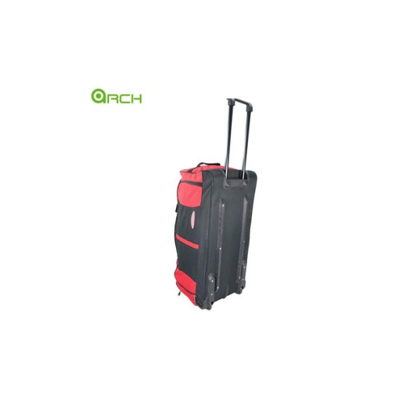 Rolling Luggage Bag 600d Polyester Wheeled Duffle with One Big Front Pocket