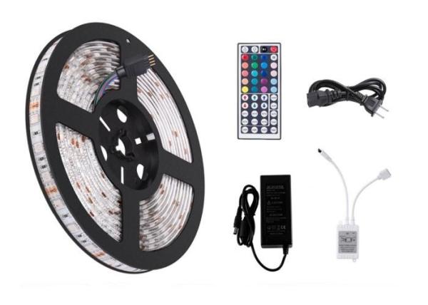 Outdoor Led Tape Lights Waterproof , 5050 Led Strip Lights With Remote