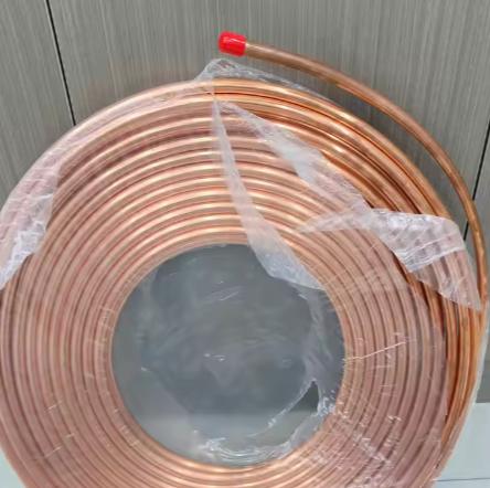 Gas Powered Copper Refrigeration Tube Pancake Coil Soft Temper Ends ASTM B280 Industrial