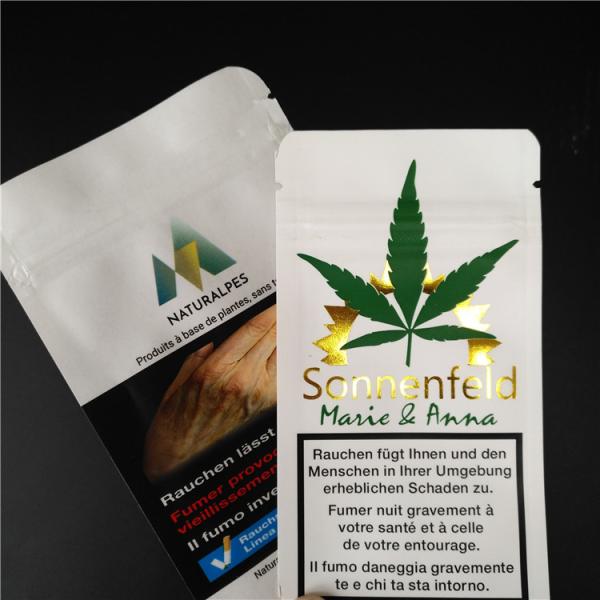 O incenso erval de THC CBD Gummies que empacota Kraft branco biodegradável ensaca malotes do alimento