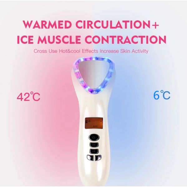 сокращение 8600rpm сосредоточенно изучает горячий молотка терапией СИД многофункциональный и холодный Massager стороны