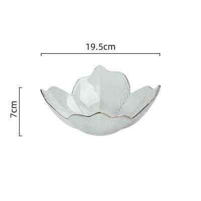Hand Made Flower Shape Solid Color Glass Bowl