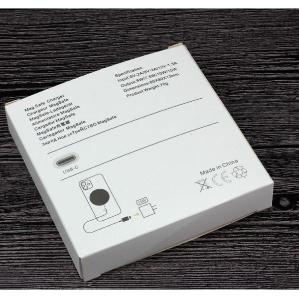 тип заряжатель кабеля 15W 1M Ци беспроводной Magsafe порта c для iPhone