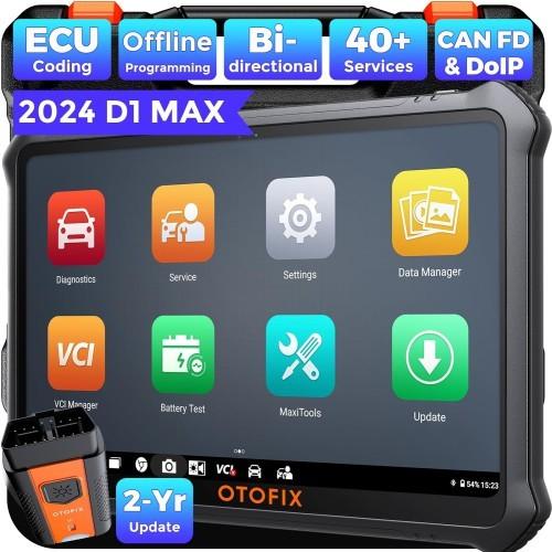 2024 OTOFIX D1 MAX Système complet Diagnostics Appui à la machine ECU Codage DoIP