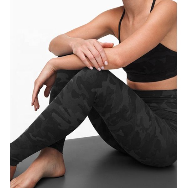 Гетры разминки камуфлирования талии женщин фитнеса спортзала высокие