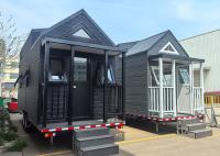 Casas prefabricadas modulares móviles Casa pequeña en ruedas para acampar