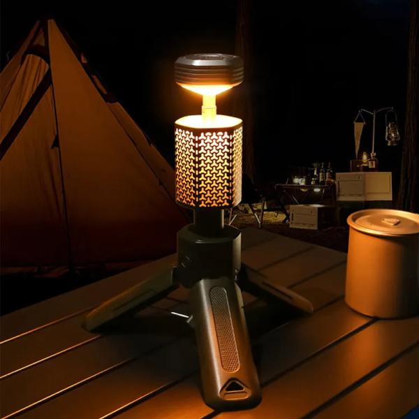 Folding Retractable Multi Rechargeable Outdoor Camping Led Portable Hiking Light LED Night Table Desk Lamp