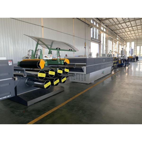150kgh SS 304 Monofilament Extruder Machine PP Cement Fiber Use