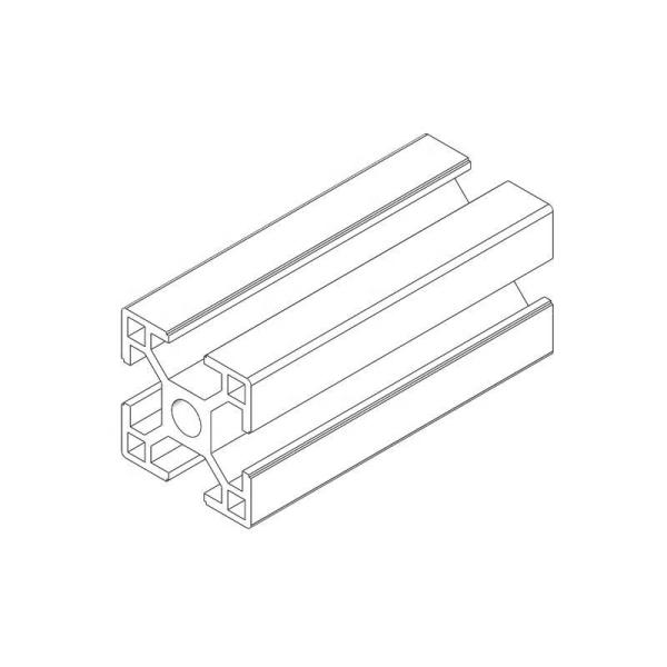 Profilé de cadre d'extrusion d'aluminium personnalisé d'usine 30*30, fente T8, profils d'aluminium industriels personnalisés