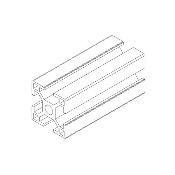 Profilé de cadre d'extrusion d'aluminium personnalisé d'usine 30*30, fente T8, profils d'aluminium industriels personnalisés