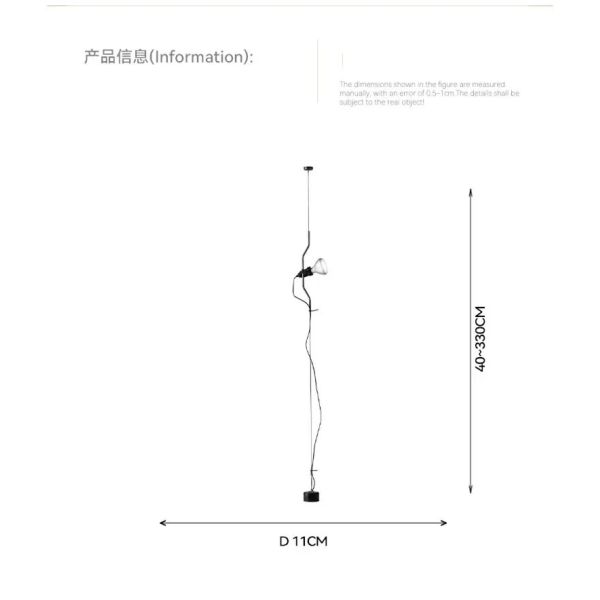 Italian Parentesi Pendant Lamp for Bedroom Bedside Lamp（WH-AP-663）