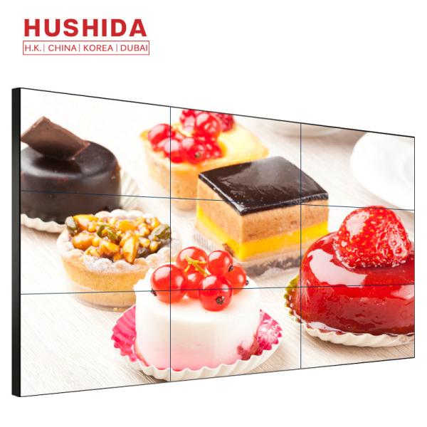 Ultra Narrow Bezel 55'' LCD Video Wall HD Advertising Players CE Certification