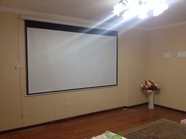 Full HD 92 Inch Auto Projection Screen Matt White 16:9 Wall Mount Power-driven Screens 3D