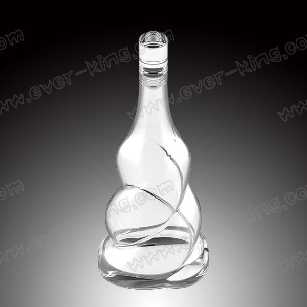 700ml Twisted Vodka Glass Bottle With Bright Closure