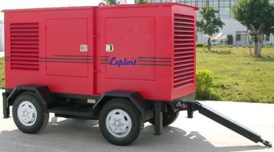 O reboque de 6 cilindros montou o gerador 200KW 250KVA 400V/230V sobre a proteção atual