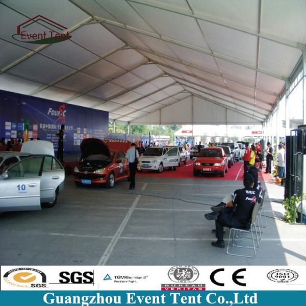 Custom 30 X 50 Frame Tent White , Water Resistant Tent  For Auto Show Exhibition