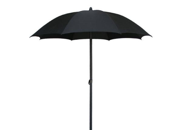 Round Shaped Outdoor Beach Umbrella With Silver Coated Frame Coating