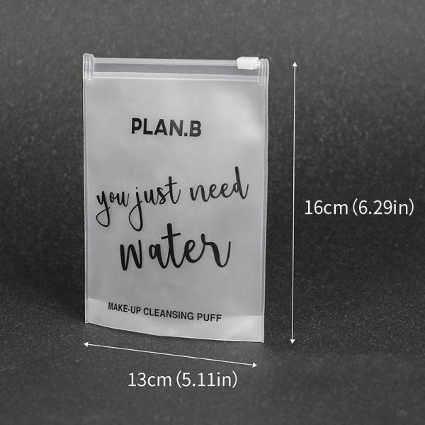 Eva Frosted Sealing Bag Transparent Cosmetic Packaging Eva Zipper Packing Bags Print With Color Logo