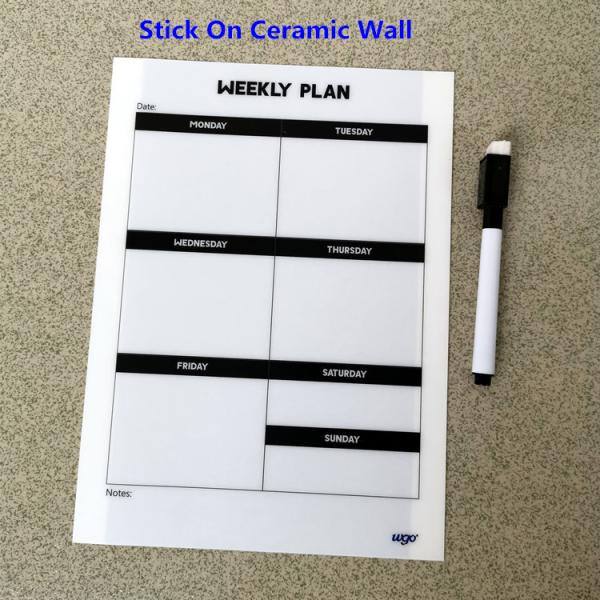 PVC Wall Mounted Self Adhesive Whiteboard Sticker Stationery Kids Writing Board