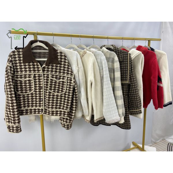 Comfortable Second Hand Overcoat Warm Fashion Used Clothes Bales Autumn Winter