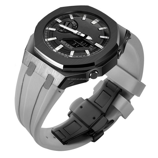 Casio Watch Modified Case And 316l Stainless Steel Watch Band For G Shock Ga2100