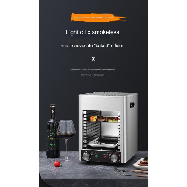 Get Perfectly Cooked Steaks with Home Kitchen 1700W Electric Oven Steak Grill Machine