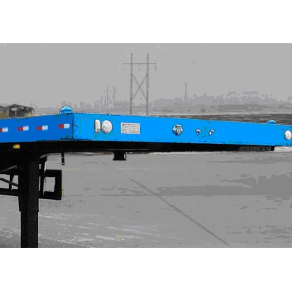 Customized Color Flat Bed Semi Trailer 40 Tons With Container Lock