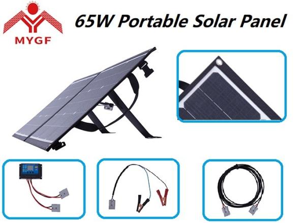80 W Portable Solar Panel Camping Hiking Fishing With Anderson Connector