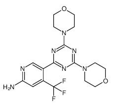 5-(4,6-dimorpholino-1,3,5-triazin-2-yl)-4-(trifluoromethyl)pyridin-2-amine;CAS:1225037-39-7(sandra19890713@gmail.com)