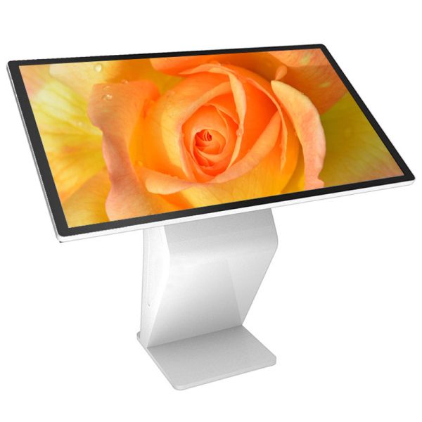 55 Inch Horizontal LCD Touch Screen Digital Signage Floor Stand Visual Interactive