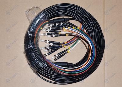 Armored Fiber Optic Patch Cord , 8 Cores Multimode Fiber Optic Patch Cables
