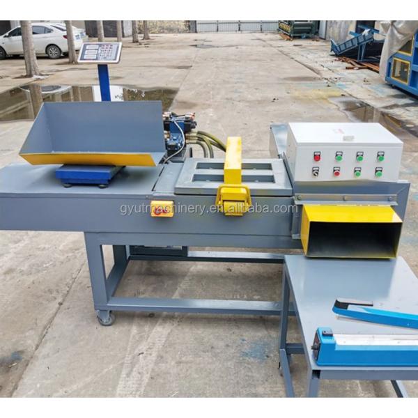Electric Driven 5kg 10kg 15kg Wiper Bale Rag and Duster Cloth Press Packing Machine