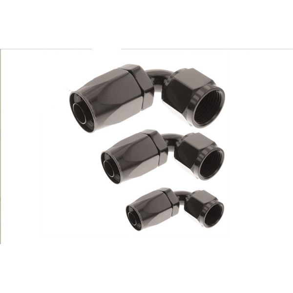 Componentes trabajados a máquina CNC femeninos de las colocaciones de manguera del Motorsport de aluminio universal