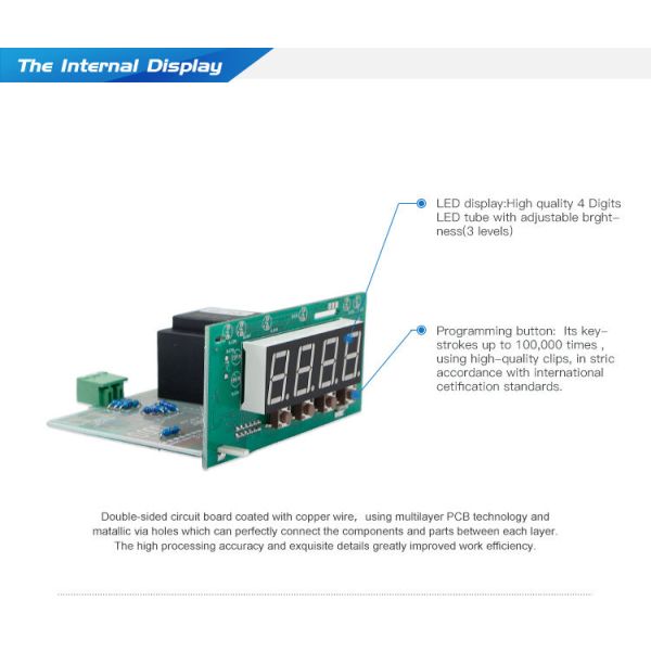 Power Distribution System LED AC/DC Power 48*96mm Digital Single-phase Voltage Meter