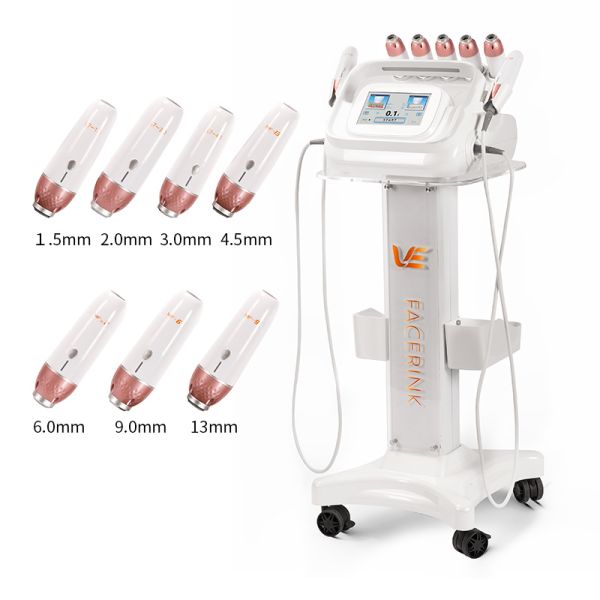 Portable Facerink 7 probes Anti Aging Ultrasound Skin tightening beauty device