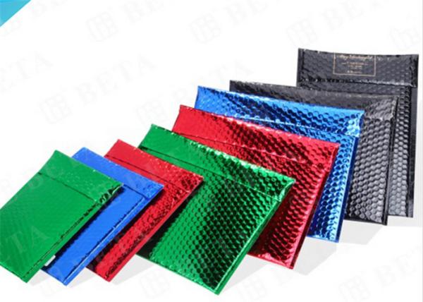 Lightweight Shipping Metallic Bubble Mailers , Coloured Bubble Wrap Envelopes