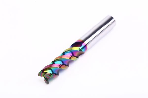 DLC Coating Tungsten Steel Aluminum End Mill With Center Cutting