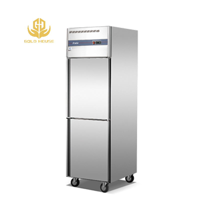 Commercial Air Cooled Refrigerator Feature Interchangeable Glass Transparent Doors
