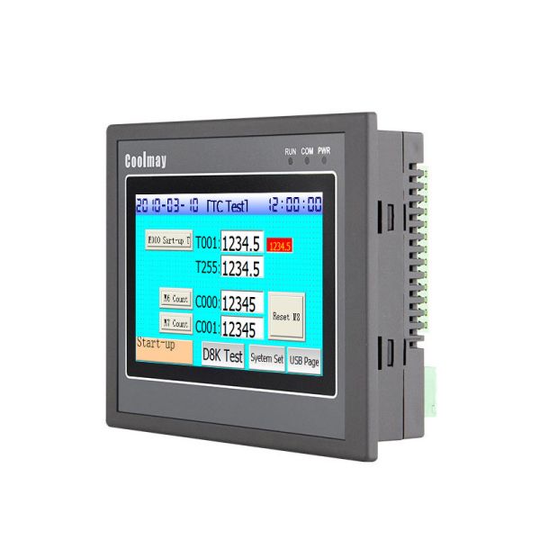 Coolmay Human Machine Interface PLC Industrial 6 Channels Single Phase HMI PLC All In One