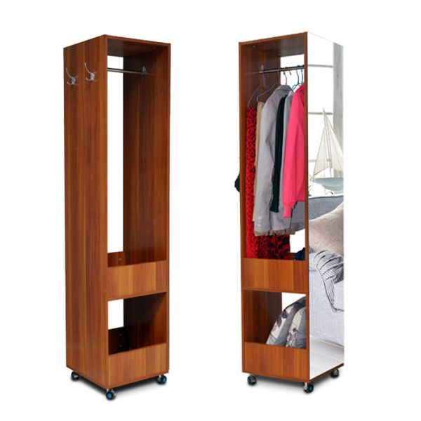Многофункциональной шкаф одежд 180cm отраженный движимостью деревянный